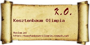 Kesztenbaum Olimpia névjegykártya